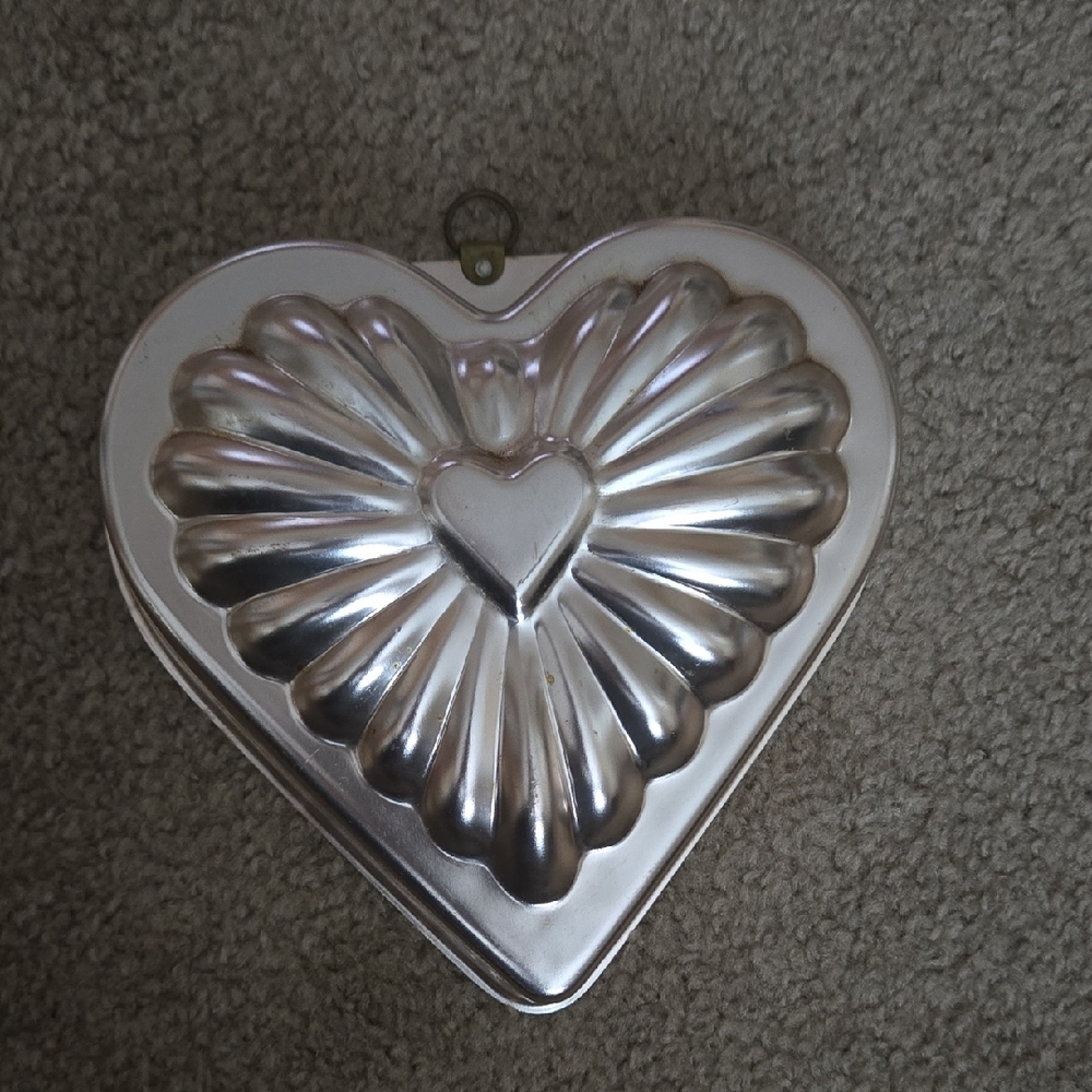 Heart-Shaped Silver Tin